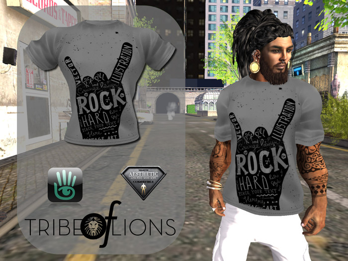[TRIBE OF LIONS ] T-SHIRT ROCK