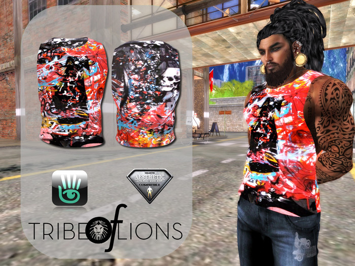 [TRIBE OF LIONS] TANK TOP ABSTRACT