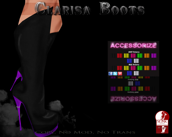 AccessoriZe Clarisa Boots W/HUD
