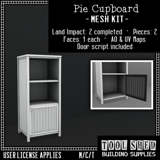 Tool Shed - Pie Cupboard Kit