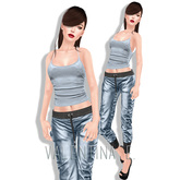 Valentina E. Ballet Tank Blue Ice