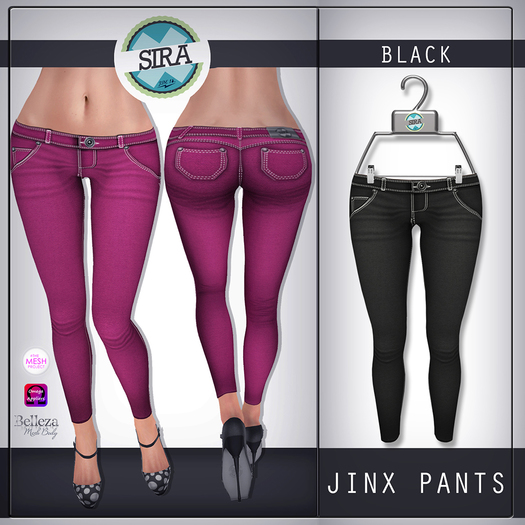 SIRA - [Mesh Body] Jinx Pants - Black