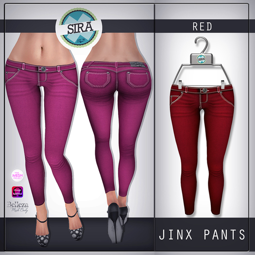 SIRA - [Mesh Body] Jinx Pants - Red