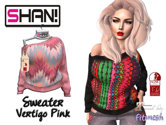 (Shan!) Sweater Vertigo Pink