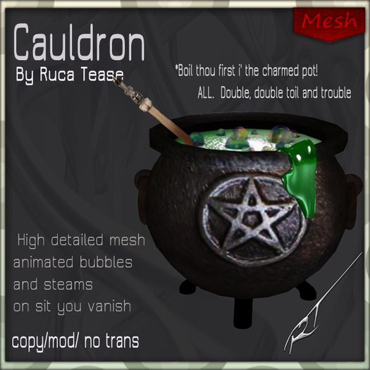 Ruca Tease 2015 cauldron