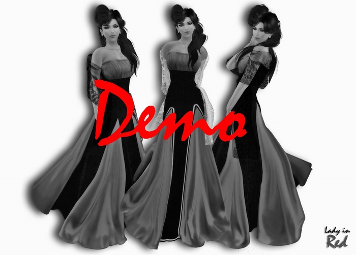 DEMO - Katalina - Gown Dress with Shawl