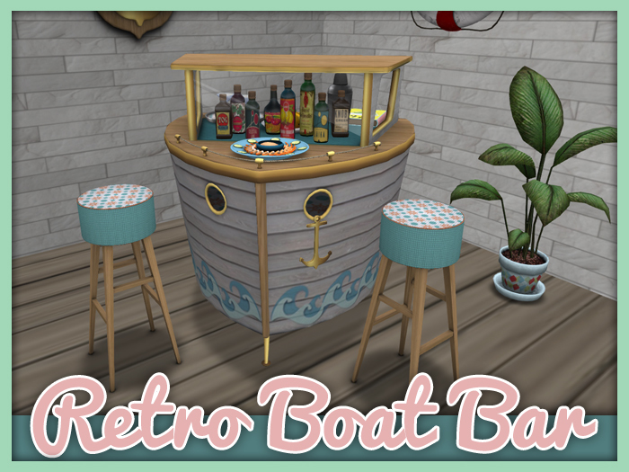 << FIN >> Retro Boat Bar