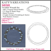 FULL PERM MESH: Twinkle Wreath Set Vendor