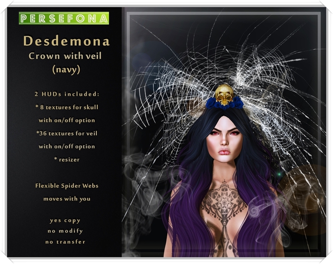 Persefona Desdemona Crown (navy)