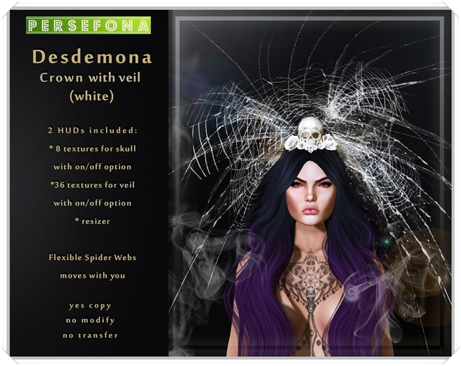 Persefona Desdemona Crown (white)