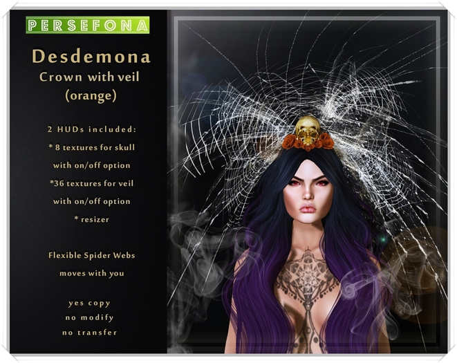 Persefona Desdemona Crown (orange)
