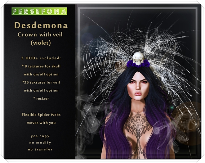 Persefona Desdemona Crown (violet)