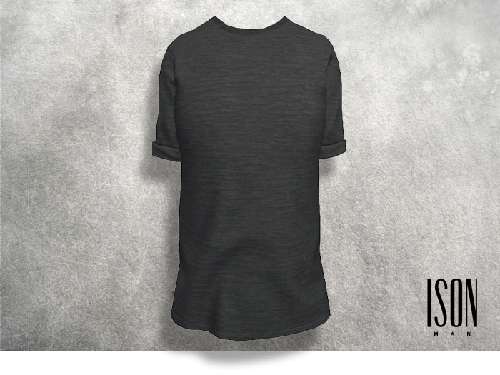ISON MAN - folded sleeve tee (gray)