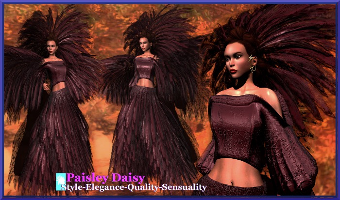 Paisley Daisy - Queen of Mean Maroon Ensemble Gown Revamp