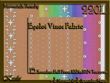 Eyelet Vines Fabric Seamless Textures Materials Ready Full Perms 1024x1024