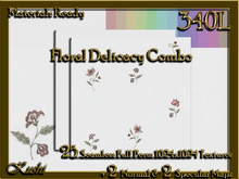 Floral Delicacy Embroidery Fabric Combo Seamless Textures Materials Ready Full Perms 1024x1024