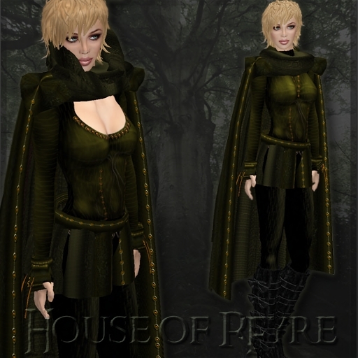 RFYRE ELVEN SERIES DROST, WOMENS ELF, BLACK, TagMedieval TagFantasy