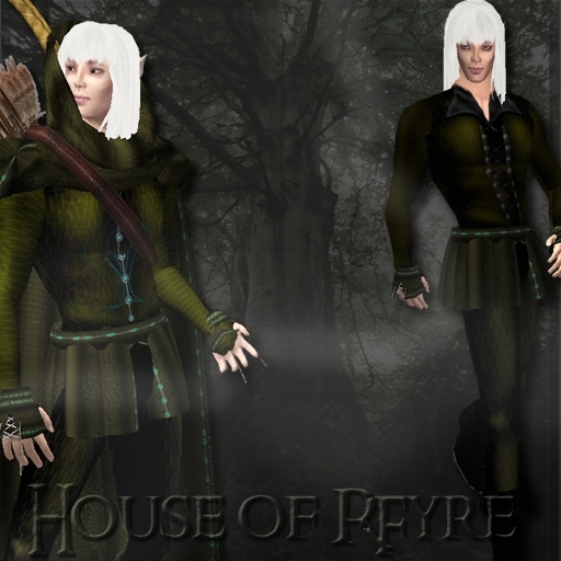 RFYRE ELVEN SERIES MENS, DROST,HUNTERS GREEN ELF TagMedieval TagFantasy