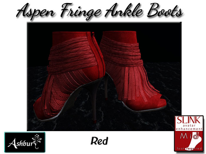 [ASHBURY] Aspen Multi Suede  Med Slink-RED