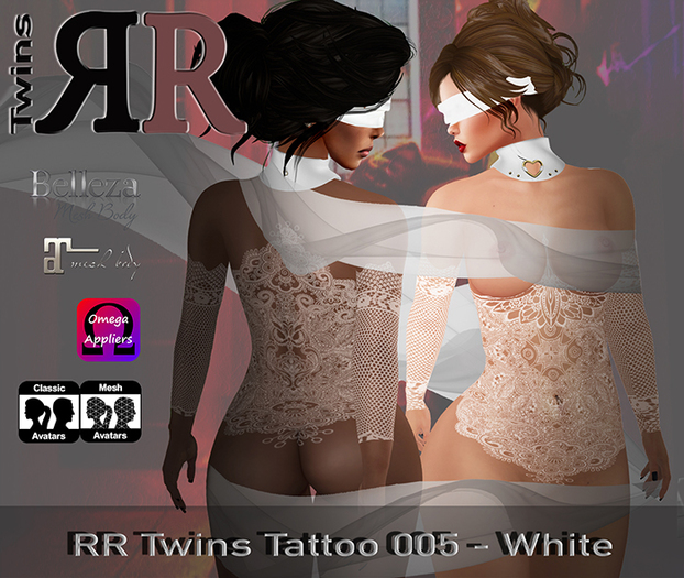 ::: RR Twins ::: Tattoo 005_White