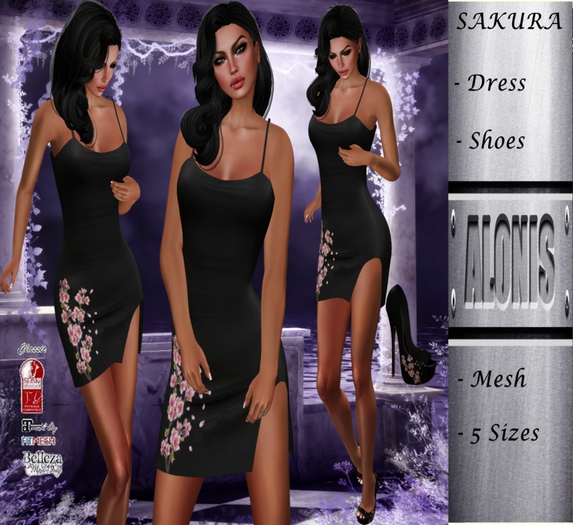 **Alonis Fashion** SAKURA DRESS MESH