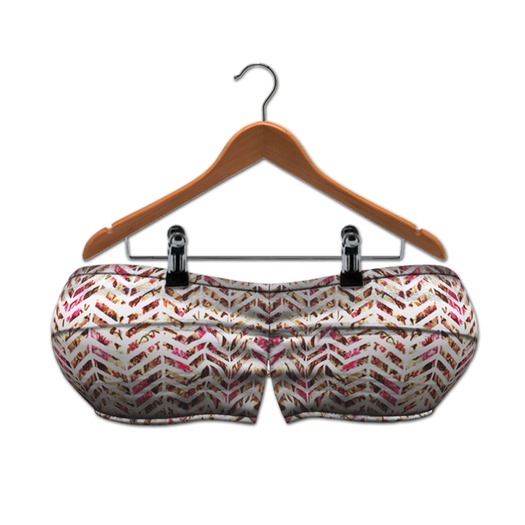 {MYNX} Kini Top - Floral Chevron