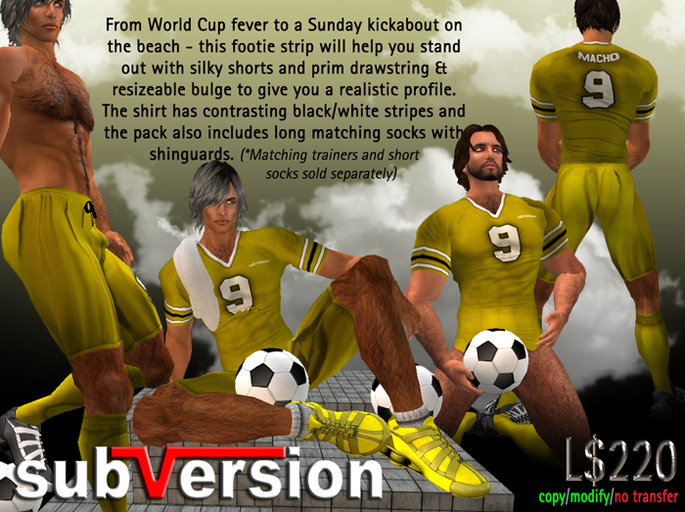 .~subVersion~. FOOTBALL KIT YELLOW