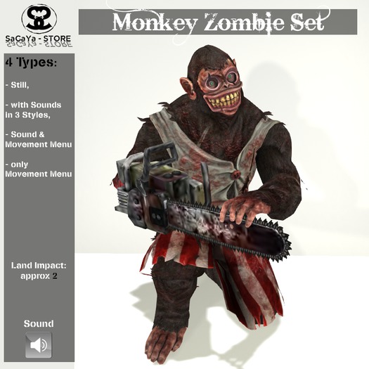 SaCaYa - Monkey Zombie Set