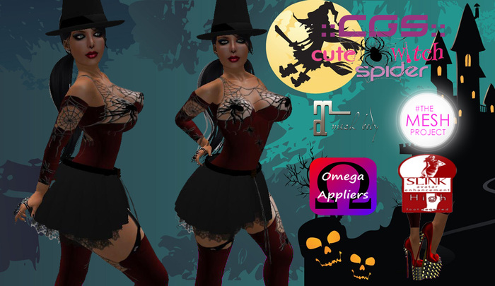 ::CGS:: Cute Witch Spider Red