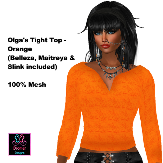 Olga's Tight Top - Orange