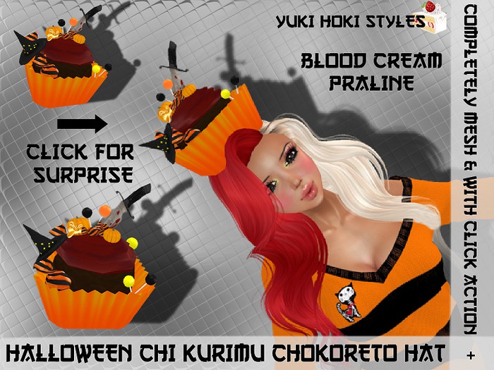 YHS Halloween Mesh Chi Kurimu Chokoreto Hat