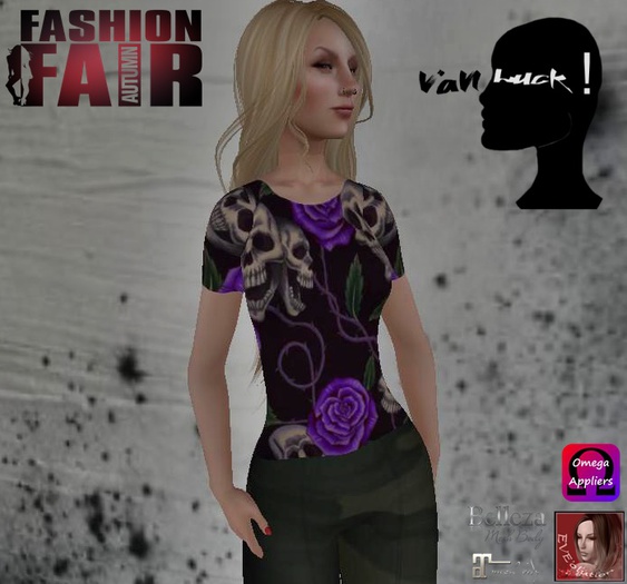 V-L Valkyries skulls & Roses t-shirt Omega appliers