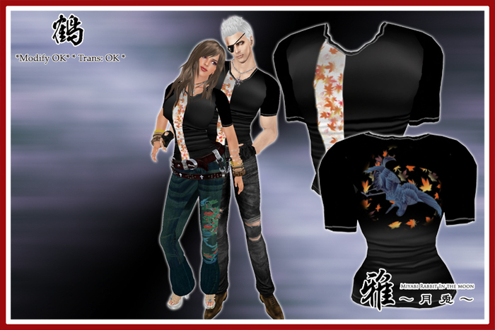 *MTU J-Style::Tshirt Crane BK