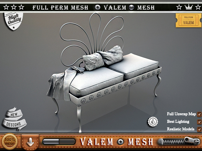 .::VALEM::.  Full Perm Mesh Great Ferforje Butterfly Seat