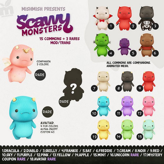 *MishMish* Scawy Monster Set 