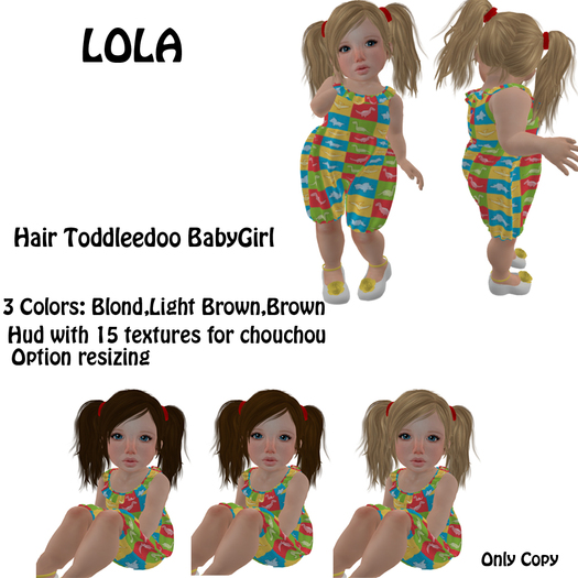 Toddleedoo Hair Lola Blond DEMO