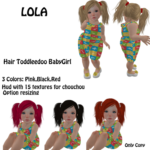 Toddleedoo Hair Lola Black