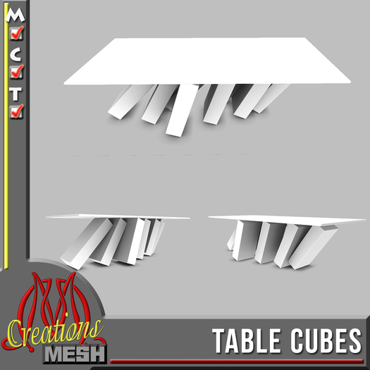 Furniture|Table Cubes FULL PERM MESH