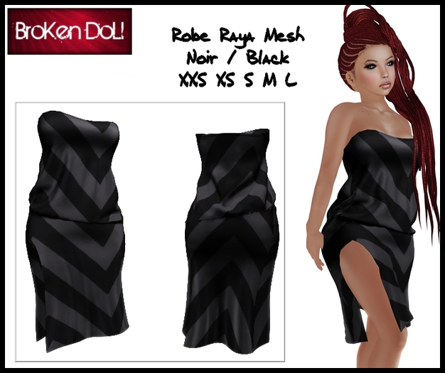 *~BroKenDoLl~* Robe Raya Noir / Black Box
