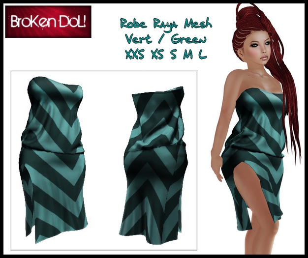 *~BroKenDoLl~* Robe Raya Vert / Green Box