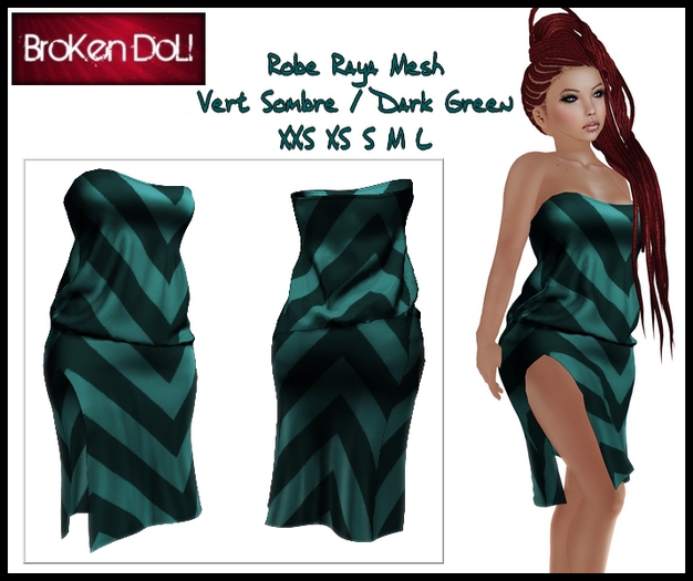 *~BroKenDoLl~* Robe Raya Vert Sombre / Dark Green