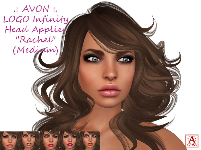 .: AVON'S:. LOGO Infinity Head Applier - "Rachel" (Medium)