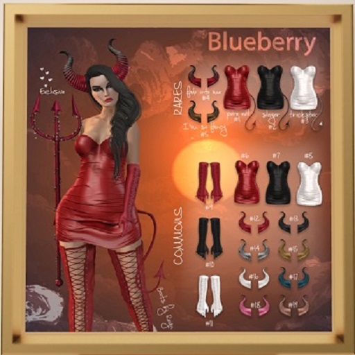 15. Blueberry / COMMON / Devil Horns - Gold