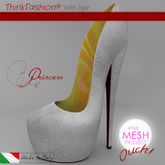 TF-PrincessShoes Pump White Ouch!