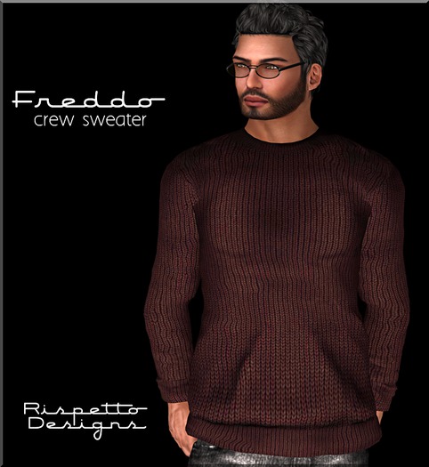 Rispetto Designs - Freddo Sweater  - Burgundy