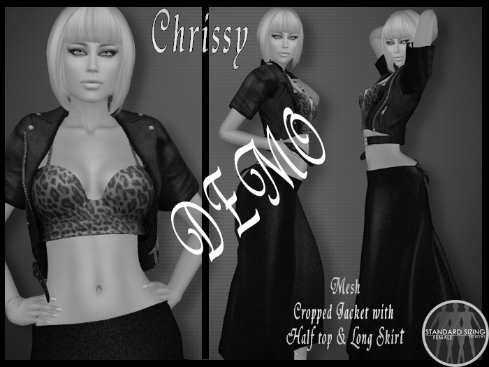 !*~Emberotic  DEMO Chrissy Long Skirt and Cropped Jacket 