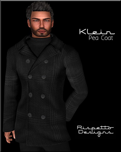 Rispetto Designs - Klein Pea Coat - Black