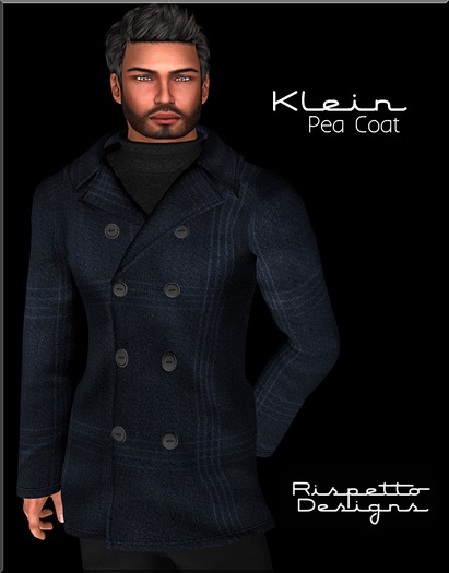 Rispetto Designs - Klein Pea Coat - Navy Blue