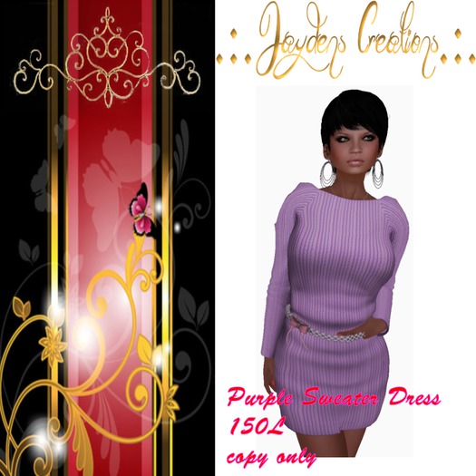 Purple Sweater Dress