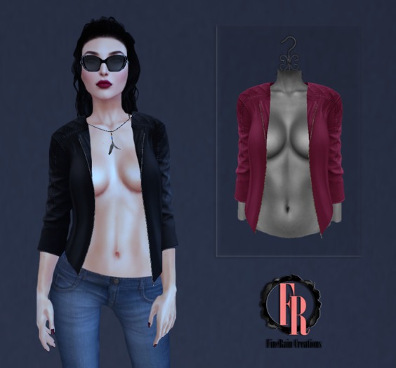:: FineRain Creations.::Leva Jacket Magenta